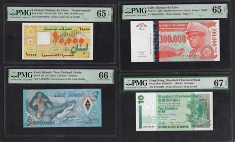 World 4 Banknotes All Graded Various Dates Catawiki