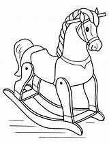 Coloring Rocking Horse 1001coloring Horses Total Nice sketch template