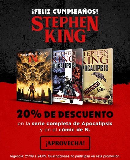 Panini Cómics México on Twitter Feliz cumpleaños al amo del terror STEPHEN KING Para