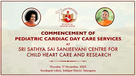 Inauguration Of Sri Sathya Sai Sanjeevani Center For Child Heart Care