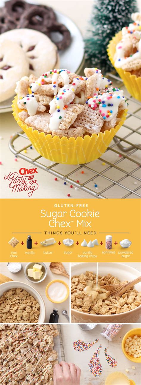 Why have a single cookie when everything sugar cookie (dough!) salty or sweet? Gluten-Free Sugar Cookie Chex™ Mix | Recipe | Gluten free ...