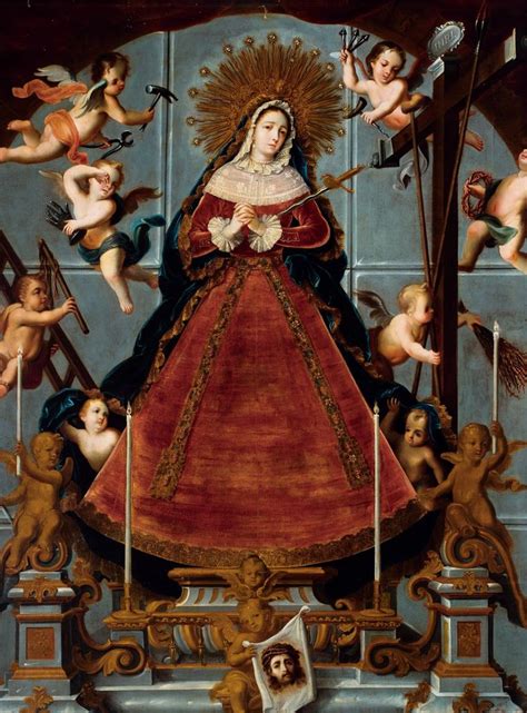 Virgin Of Sorrows La Virgen De Los Dolores Circa 1750 Attributed
