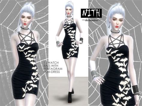 Nith Minidress By Helsoseira Sims 4 Female Clothes