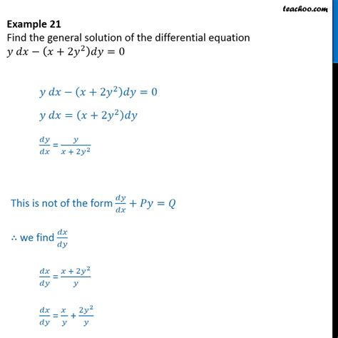 example 9 find general solution of dy dx x 1 2 y examples gambaran