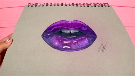 How To Draw Glossy Lips Step By Step At Drawing Tutorials
