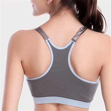 Women Padded Seamless Racerback Sports Bra Yoga Stretch Workout Tops Tank Bras EBay