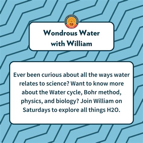 Wondrous Water Gateway Science Museum Chico State