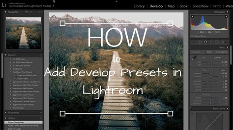 To create a new lightroom preset you can either click on the + sign. How To Add Develop Presets in Lightroom - YouTube