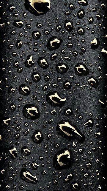 Chrome Raindrops On Black Wallpaper With Images Black