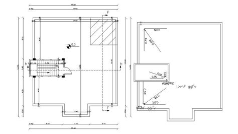 Terrace Floor Plan Of Building Autocad Drawing Free Cadbull