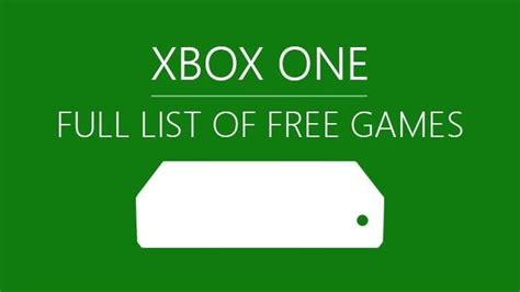 Full List Of Free Xbox One Games
