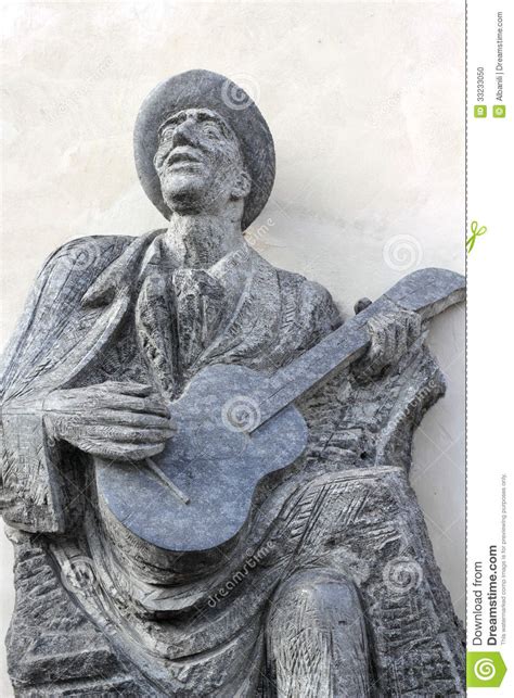 Musician Statue Stock Photo Image Of White Guitar History 33233050
