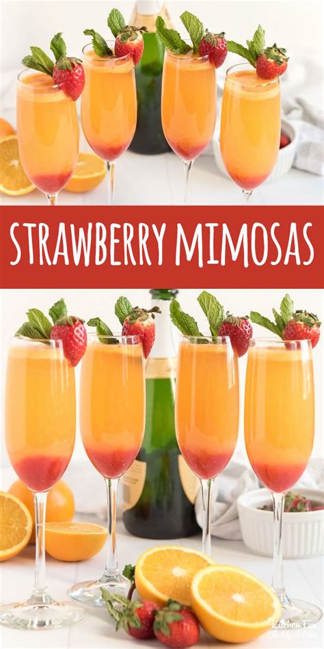 The Best Strawberry Mimosa Recipe Kitchen Fun With My 3 Sons