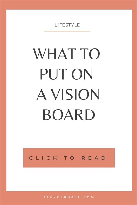 Vision Board Checklist What To Put On A Vision Board Creating A
