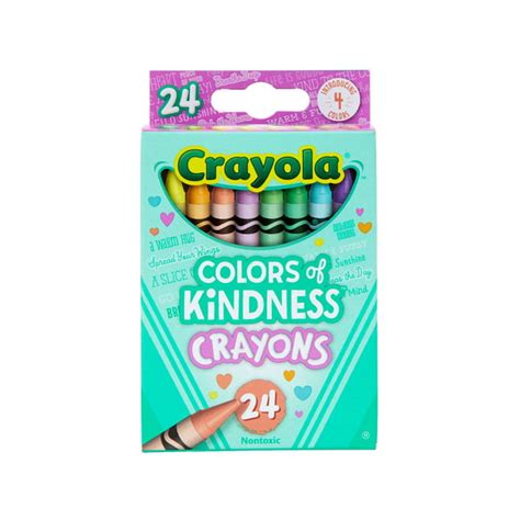 Crayola Colors Of Kindness Crayons 24 Count Assorted Colors Non