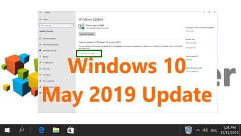 Microsoft Releases Windows 10 May 2019 Update Winbuzzer