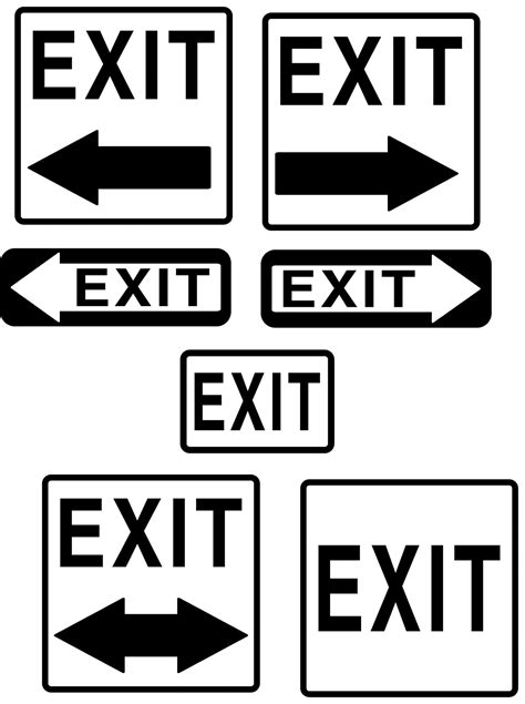 Exit Sign Symbols On Plans