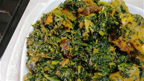 How To Make Nigerian Vegetable Soup With Ugupumpkin Leaf And Water