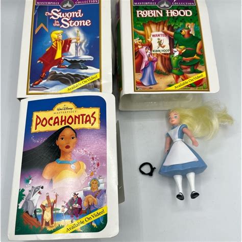 Mcdonalds Toys Vtg Mcdonalds Walt Disney Masterpiece Collection Happy Meal Vhs Toys Lot Of