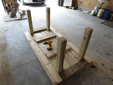 Legs, making them two inches wide. Let's Just Build a House!: DIY Simple Patio Table Details
