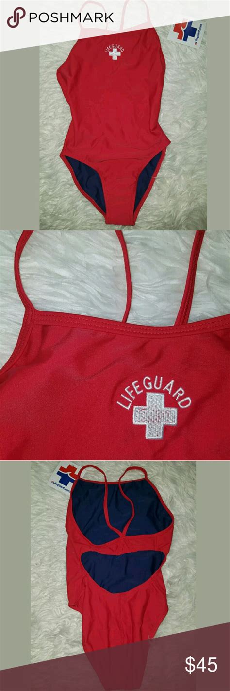 Lifeguard One Piece Strappy Swimsuit Lifeguard One Piece Strappy