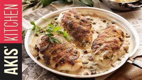 Imperial Piccata Chicken Akis Petretzikis Youtube