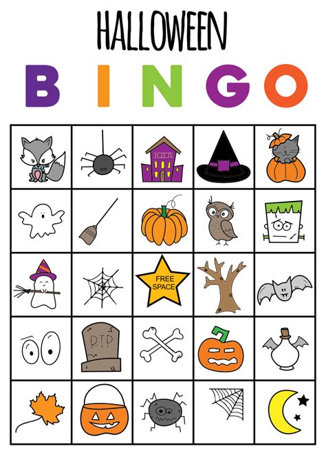 Free Printable Halloween Bingo Cards For 30 Players Free Printable Templates