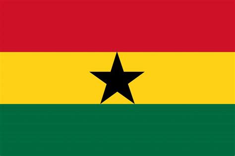 Vecteur Drapeau De Ghana Country Flags