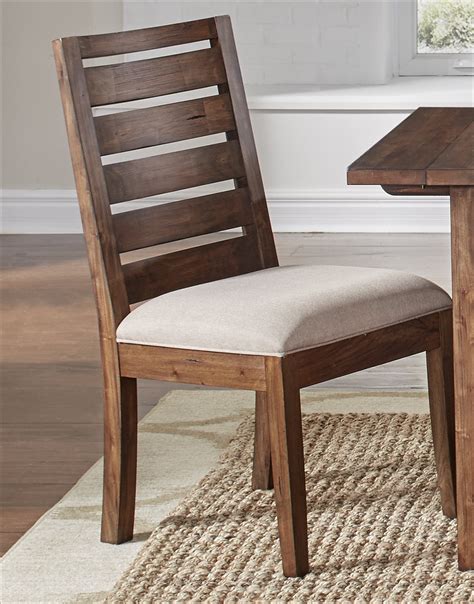 Ladderback Upholstered Seat Side Chair Anacortes Dining