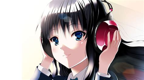 Anime Girl Listening Music Hd Wallpaper Mondeart