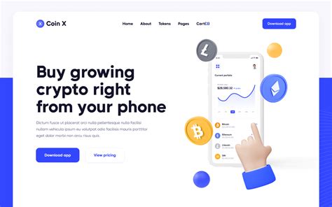 Crypto Startup Webflow Template Coin X