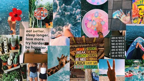 Collage Aesthetic Summer Laptop Wallpapers Top Những Hình Ảnh Đẹp