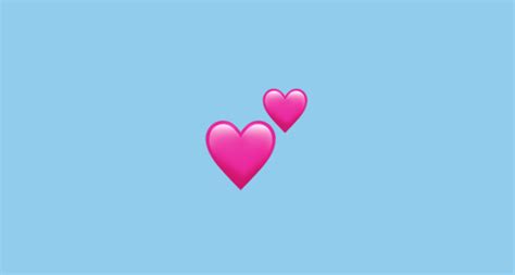 ♥ black heart symbol gets rendered as a red heart emoji on many devices, websites and messengers. 💕 Two Hearts Emoji
