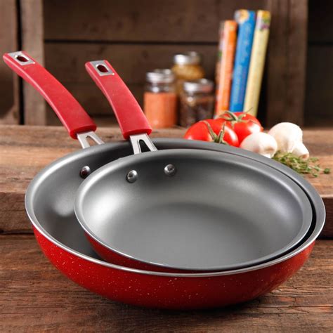 pioneer woman skillet cookware pc stick non kitchen butterfly shopmyexchange speckle walmart pan collection nonstick frying amazon any pans pack