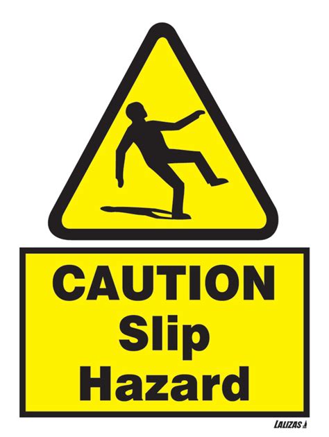 Lalizas Imo Signs Caution Slip Hazard Slip Hazard Warning Sign