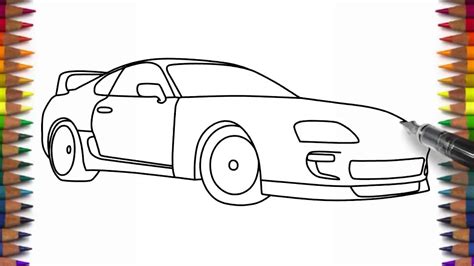 Colector Este Limba Engleză Stricată How To Draw A Toyota Supra Mk4