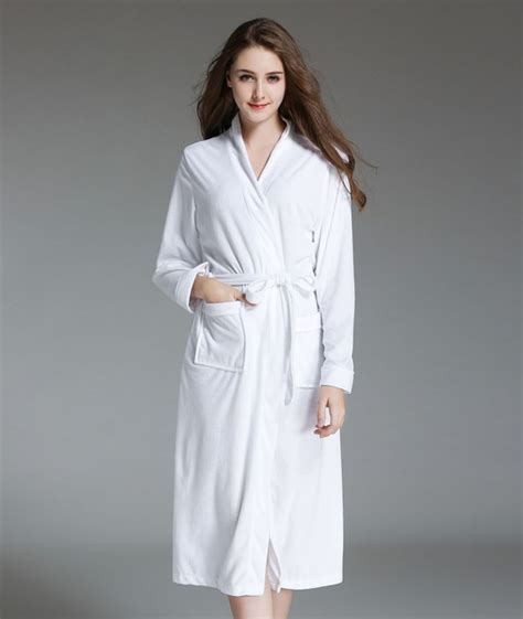 Aliexpress Com Buy Plus Size Towel Cotton White Robe Women Plus Long