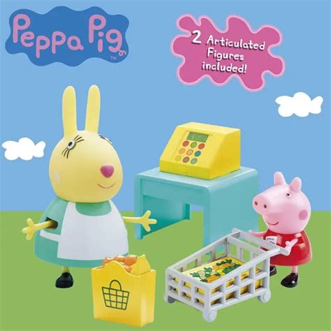 Peppa Pig Shopping Trip Playset With 2 Figures New £1499 Picclick Uk