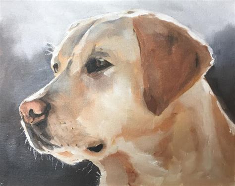 Golden Labrador Painting Prints Canvas Posters Originals Etsy Dog