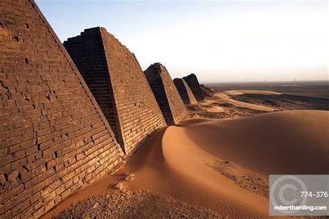 The Pyramids Of Meroe Sudans Stock Photo