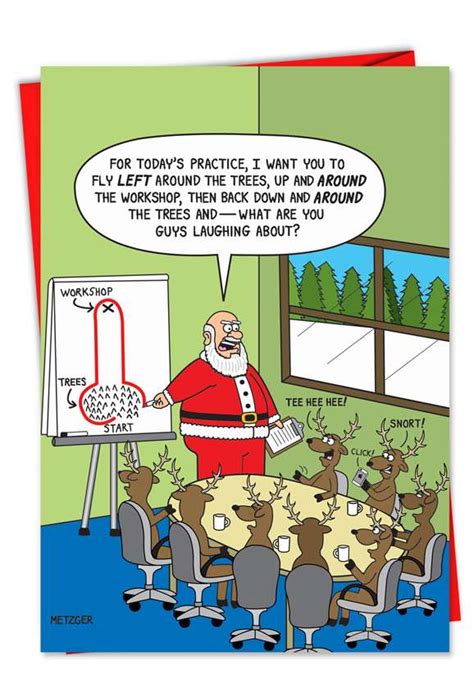 Reindeer Beating Around The Bush Dirty Cartoon Christmas Card