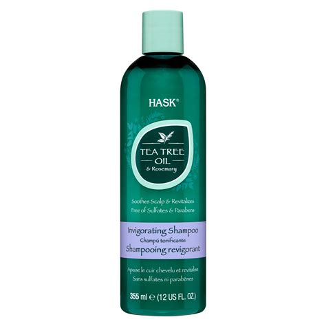 Hask Invigorating Shampoo Sulfate Free Tea Tree Oil And Rosemary 12 Fl