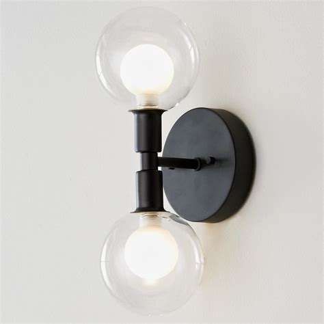Duo Globe Sconce Sconces Double Glass Contemporary Wall Lights