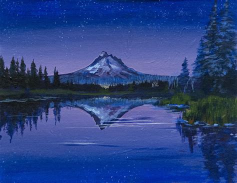 Purple Mountain Painting By Richard Fritz