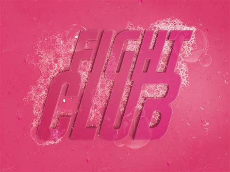 Fight Club Soap Art Fight Club Soap Art Pink Bubbles Fight Club Poster Fight Club Rules