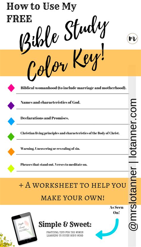 How I Color Code My Bible A Free Printout To Show You How