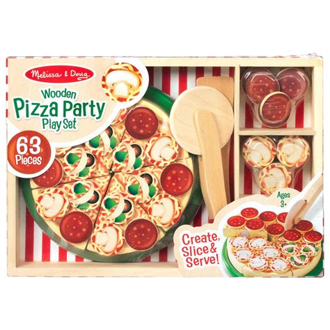 Melissa And Doug Wooden Pizza Party Play Set Nfm