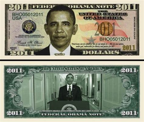 Barack Obama Us Dollar Commemorative Bill 2011 Ben Laden Dead Usa