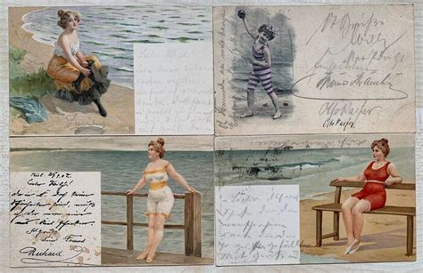Nude Swimwear Partly Erotic Postcards Collection Of Catawiki