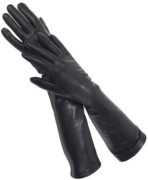 southcombe ladies silk lined long leather glove kelly
